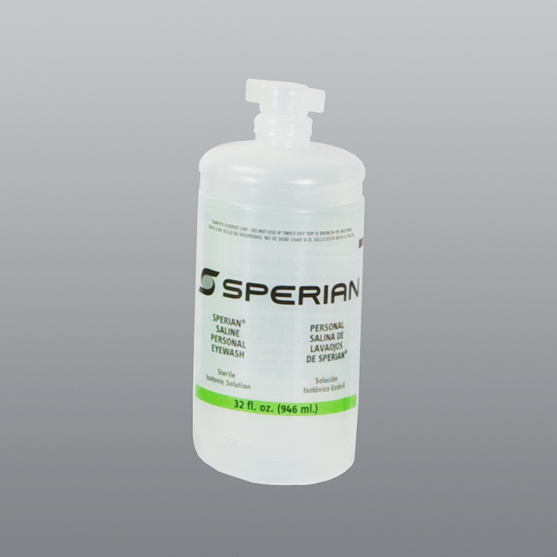 Eyewash Solution Sperian 946 mL Replacement Bottle for 10076 Emergency Eyewash Station by Health Care Logistics  ID 10077